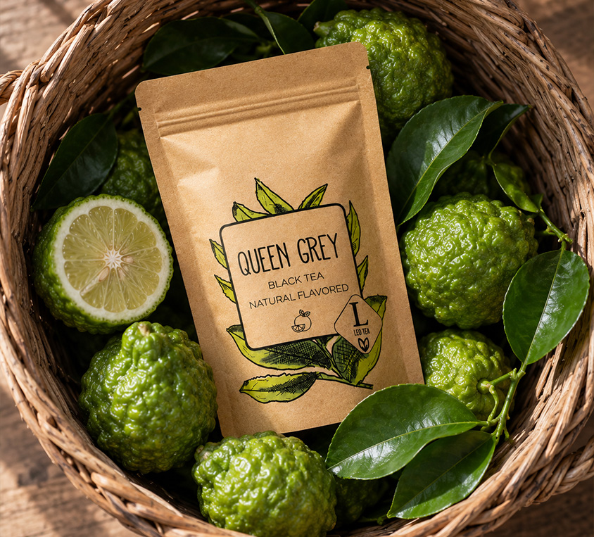 Queen Blue Earl Grey Leo Tea – liściasta czarna herbata Earl Grey w opakowaniu doypack